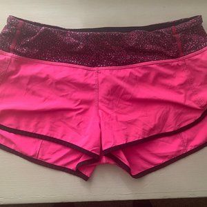 Lululemon 3" Running Shorts in HOT PINK!